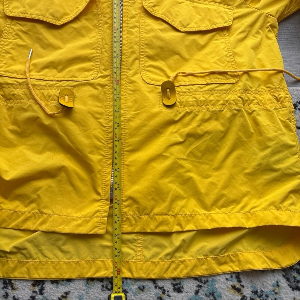 Coach Windbreaker Raincoat Yellow Jacket Cinched Waist F86465 - Medium - Picture 13 of 13